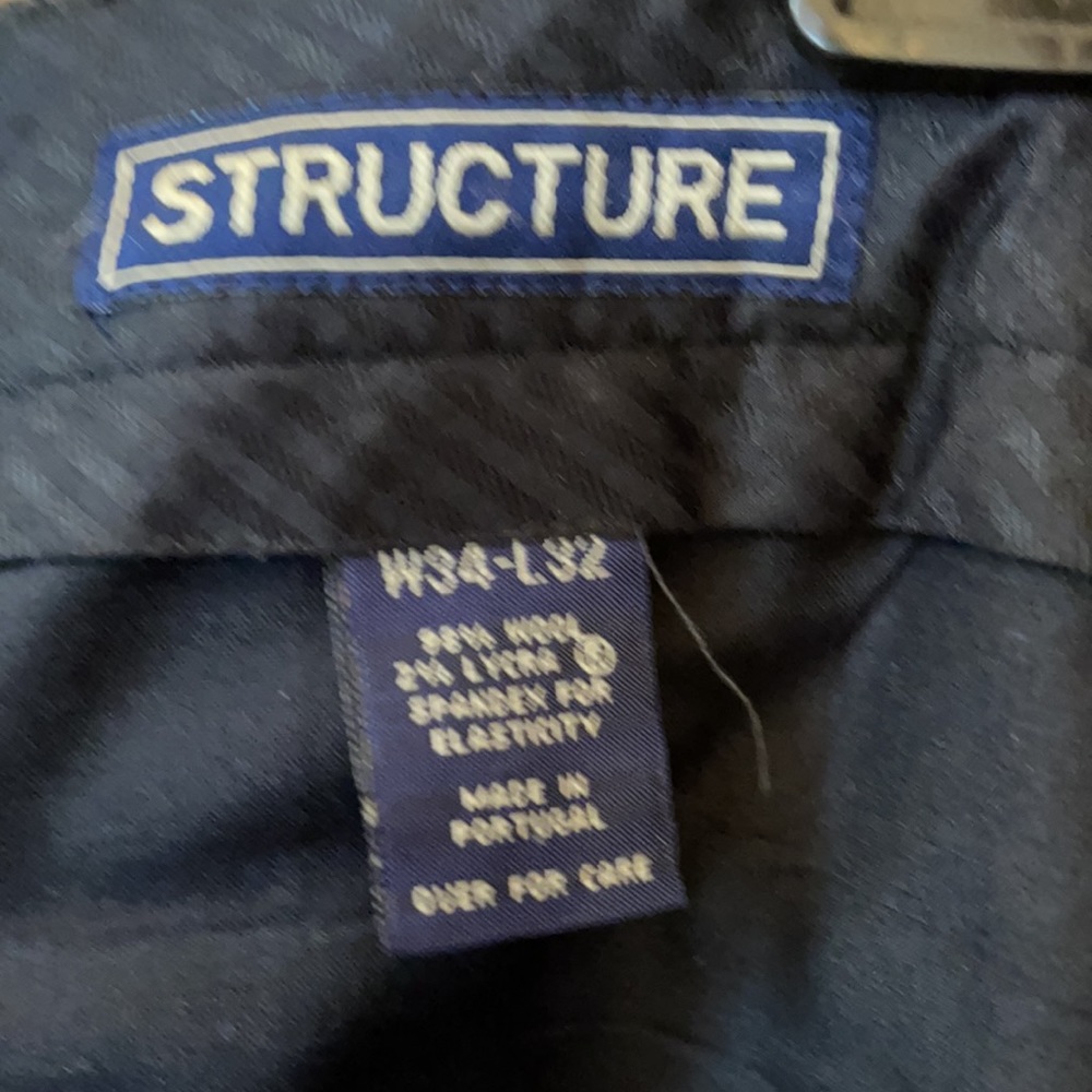 Structure wool dress pants - Picture 3 of 4